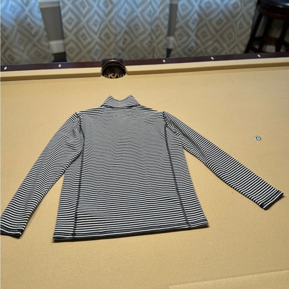 Crewcuts Gray and White Striped Quarter zip - Picture 2 of 4